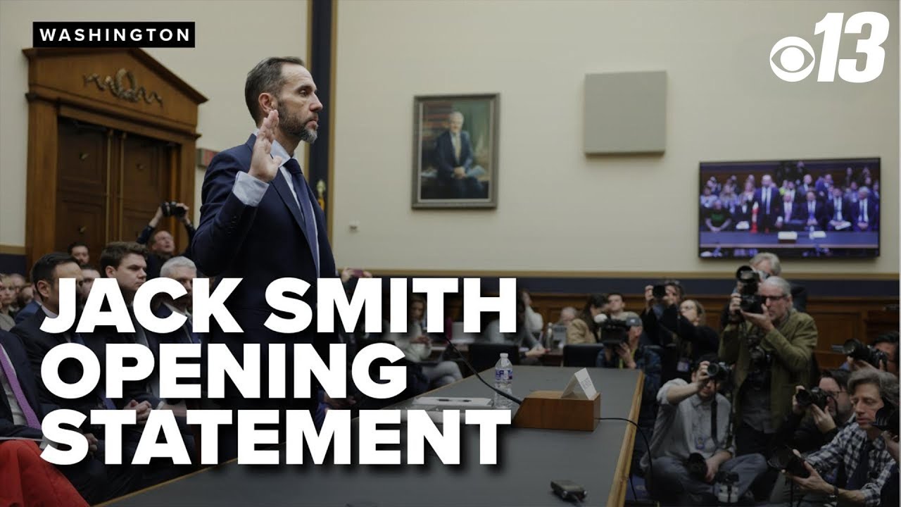 Former Special Counsel Jack Smith gives his opening statement during House testimony