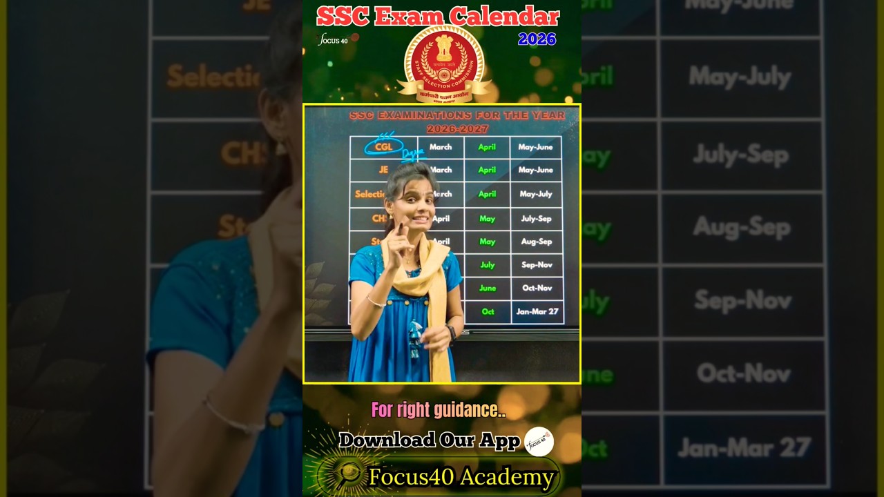 SSC Exam Calendar 2026 OFFICIALLY OUT 🔔 | Complete SSC Jobs Roadmap Explained | 10th&ndash;12th&ndash;Degree