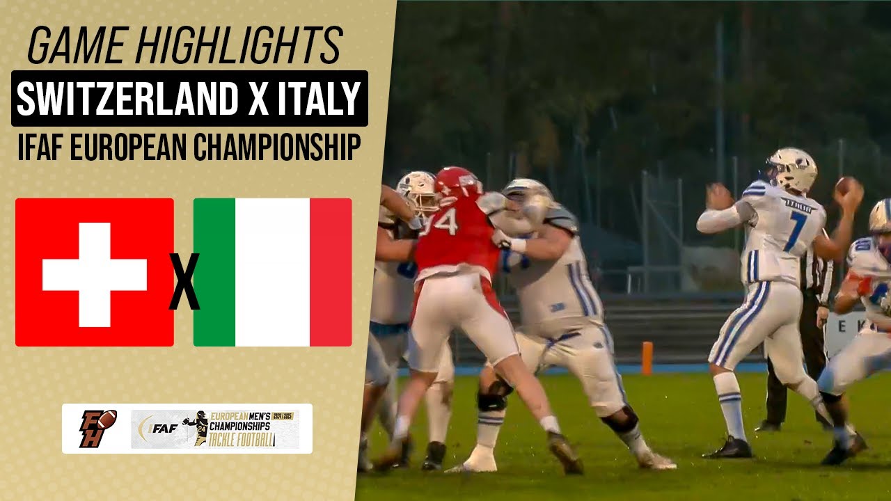 SWITZERLAND X ITALY | IFAF EUROPEAN CHAMPIONSHIP 24/25 | Game Highlights