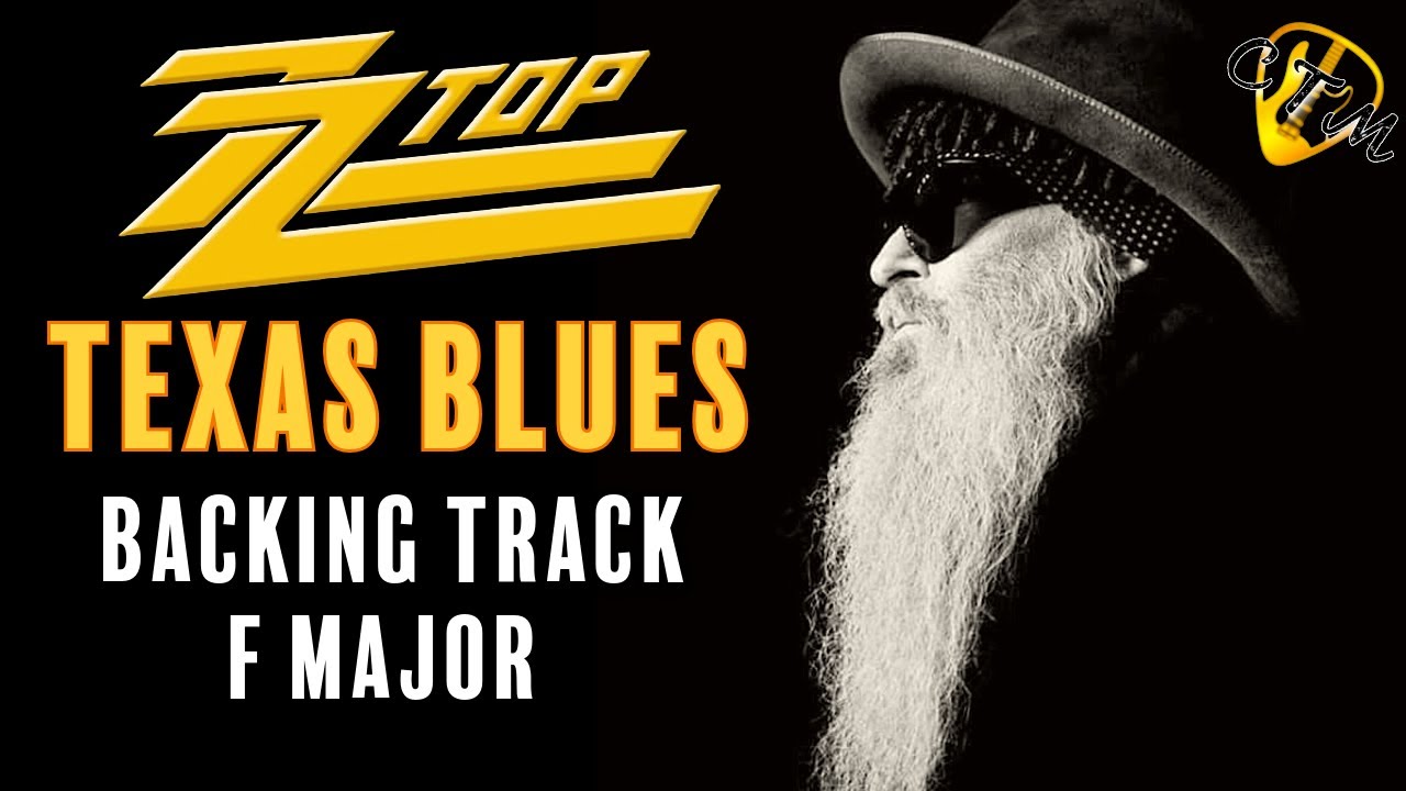 ZZ Top Style Texas Blues Guitar Backing Track in F Major(75 bpm)