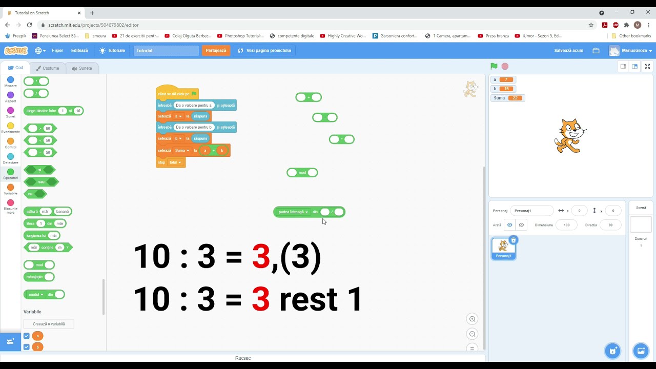 Algoritmi in Scratch - Initiere
