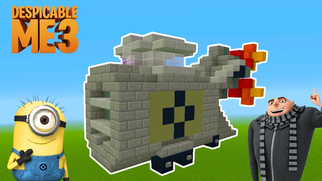 Minecraft Tutorial: How To Make Grus Car 
