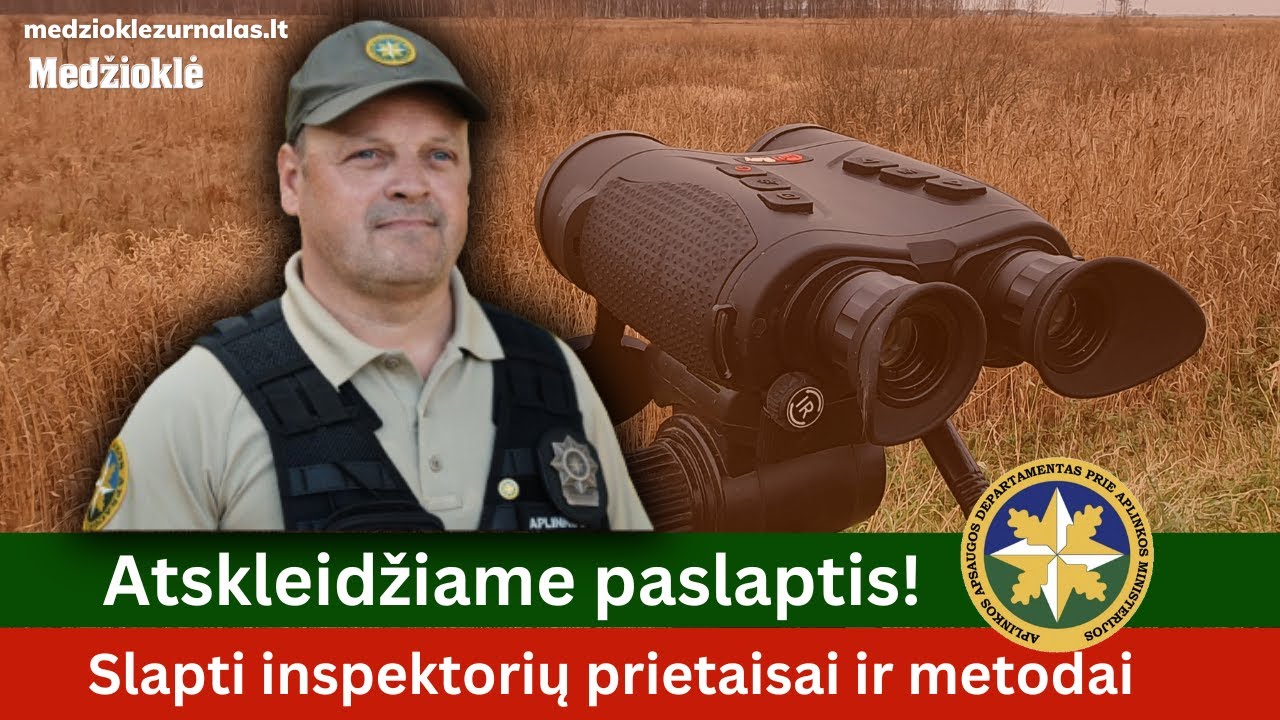 Slapti GGAD inspektorių prietaisai ir metodai kovojant su brakonieriais