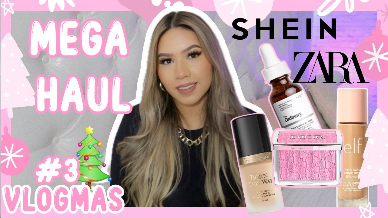 VLOGMAS #3 🎄 HAUL Compras, Zara, Shein, Maquillaje & Mas!
