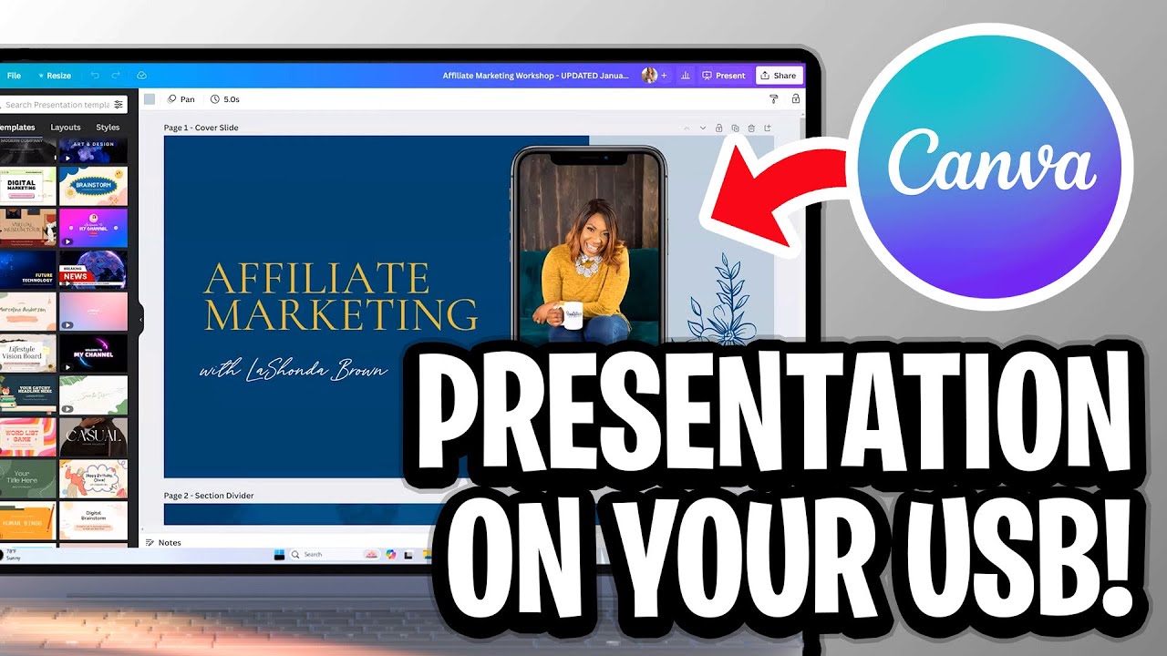 How To Put A Canva Presentation On A USB - Full Guide