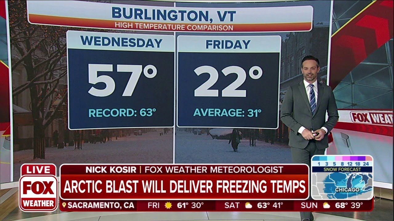 Temperatures Plunge In Northeast From Arctic Blast