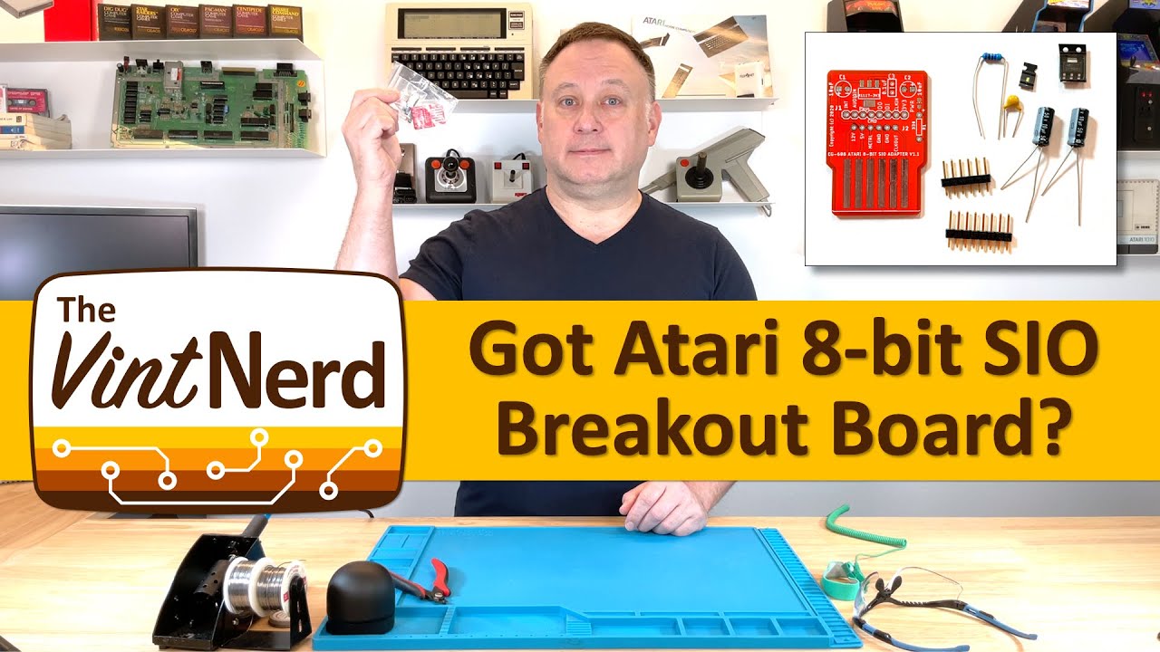 Рассматриваю комплект платы расширения Atari 8-bit SIO Breakout Board Kit.