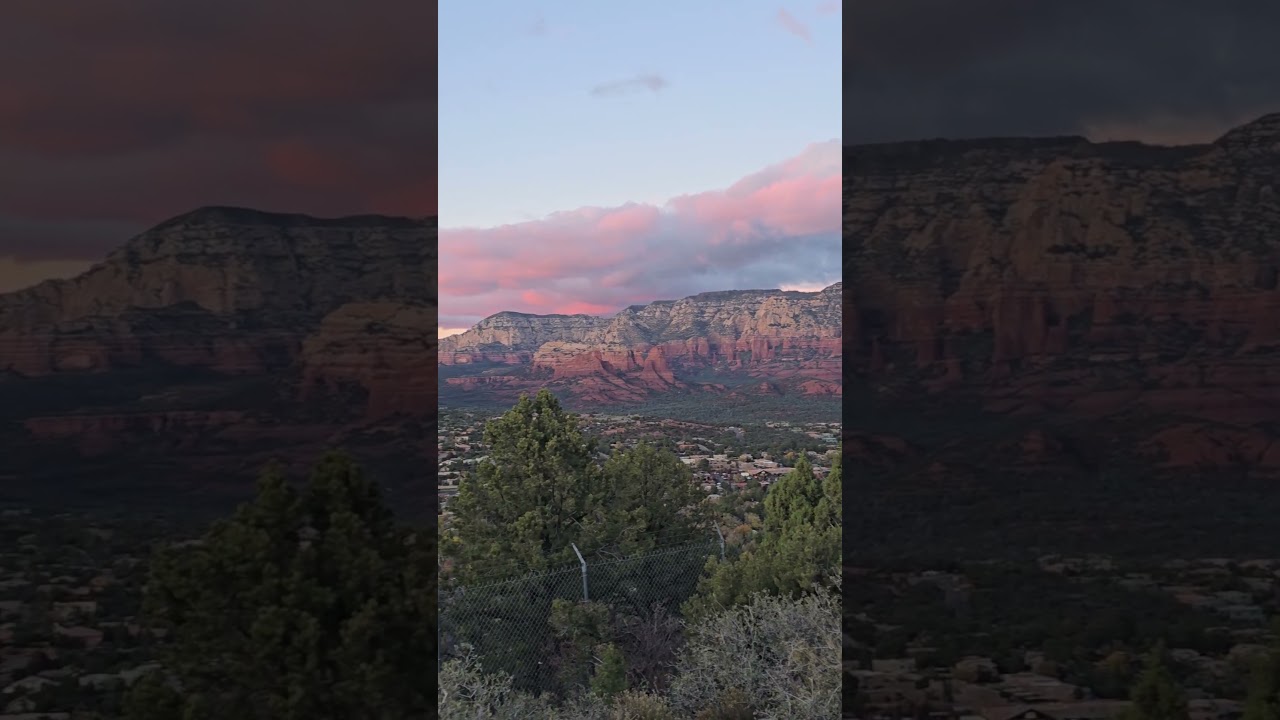 Sunset at Airport Scenic Lookout – Sedona, Arizona