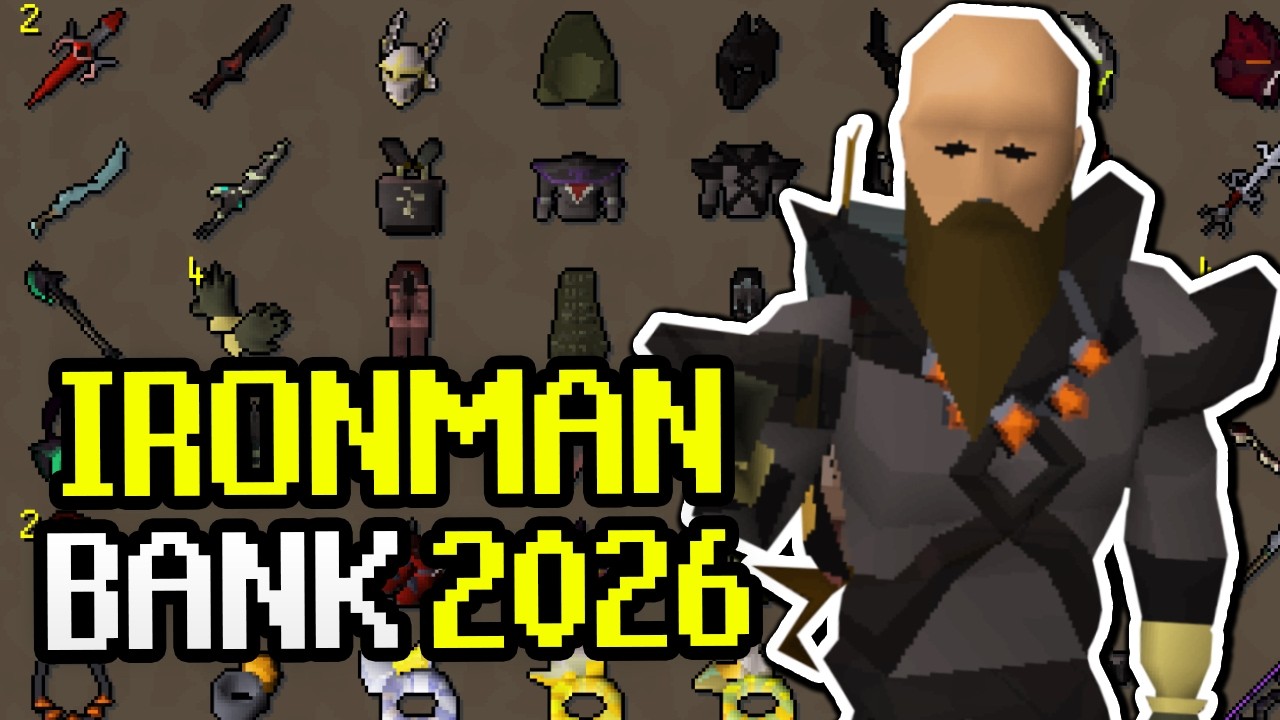 Видеоролик об участии в турнире Ironman Bank в OSRS в 2026 году (плагины Organisation и Runelite)