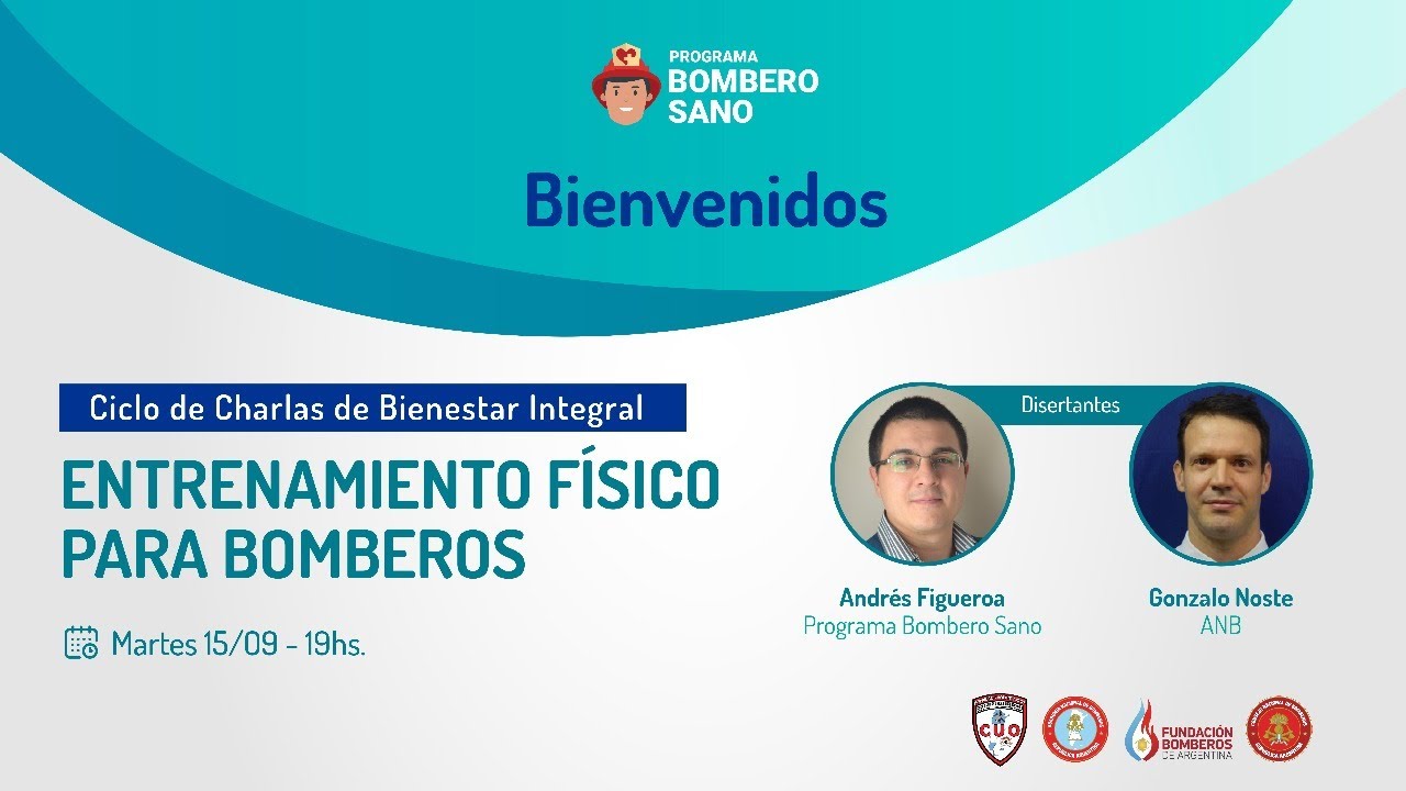 Ciclo de charlas de Bienestar Integral: Entrenamiento Físico para Bomberos