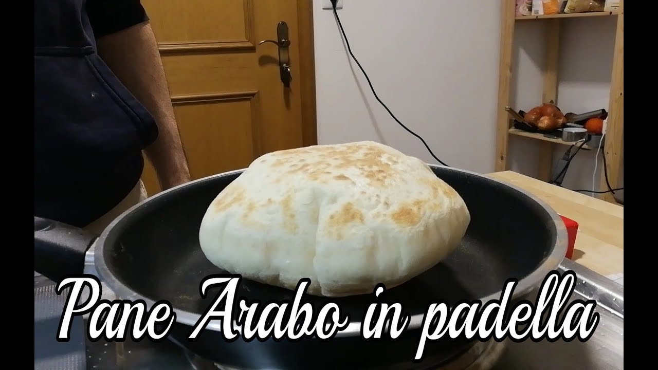 Il pane arabo che si gonfia in padella ...Spettacolare quando non hai il pane in casa.