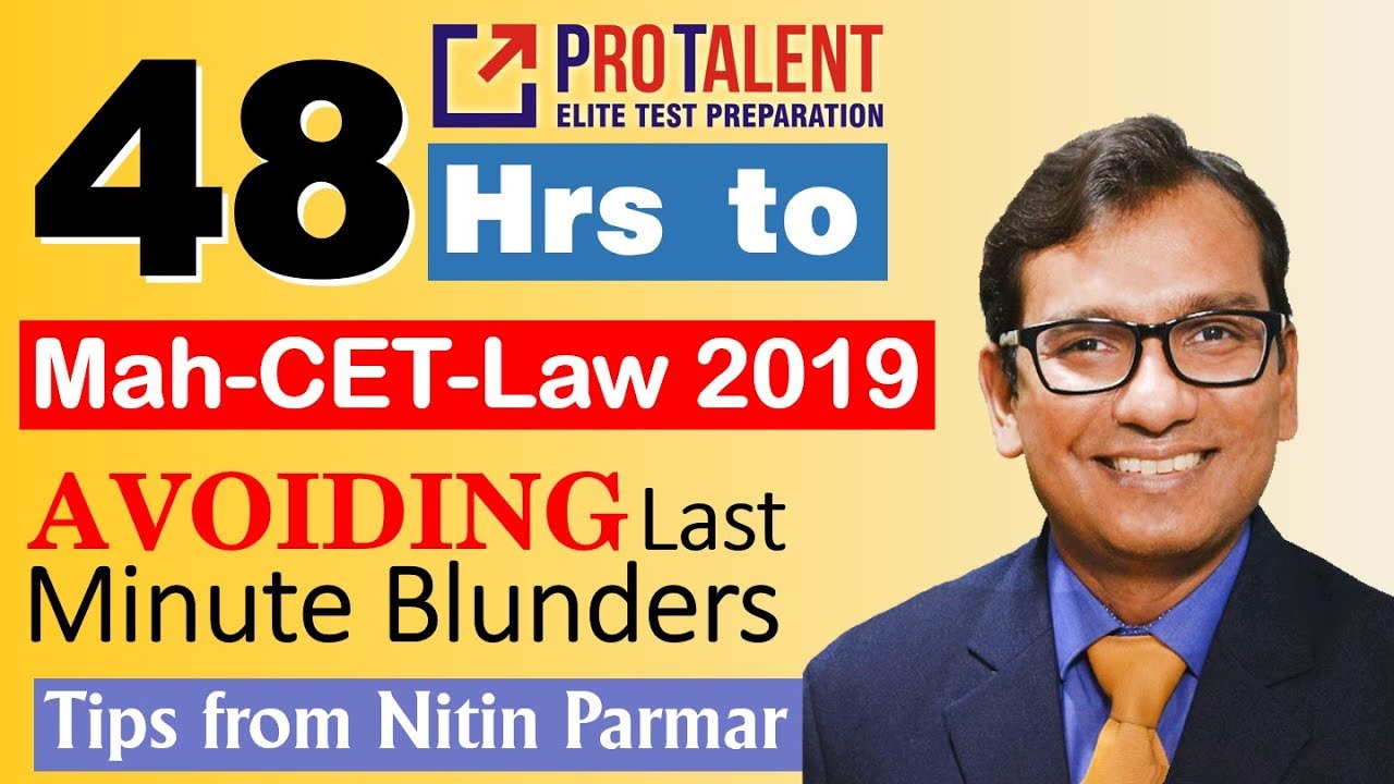 48 hrs to Mah CET Law I Success Tips for Last Days