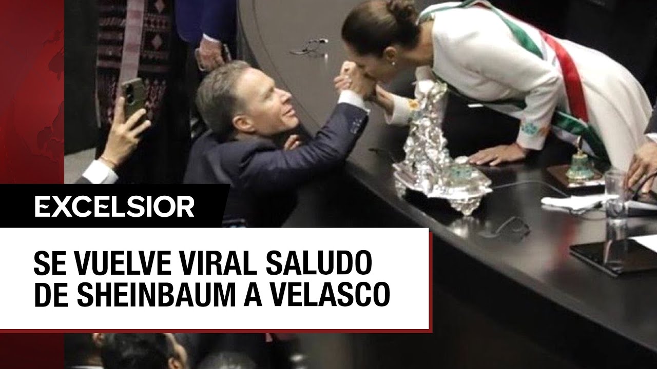 ¿Sheinbaum besó la mano de Manuel Velasco?