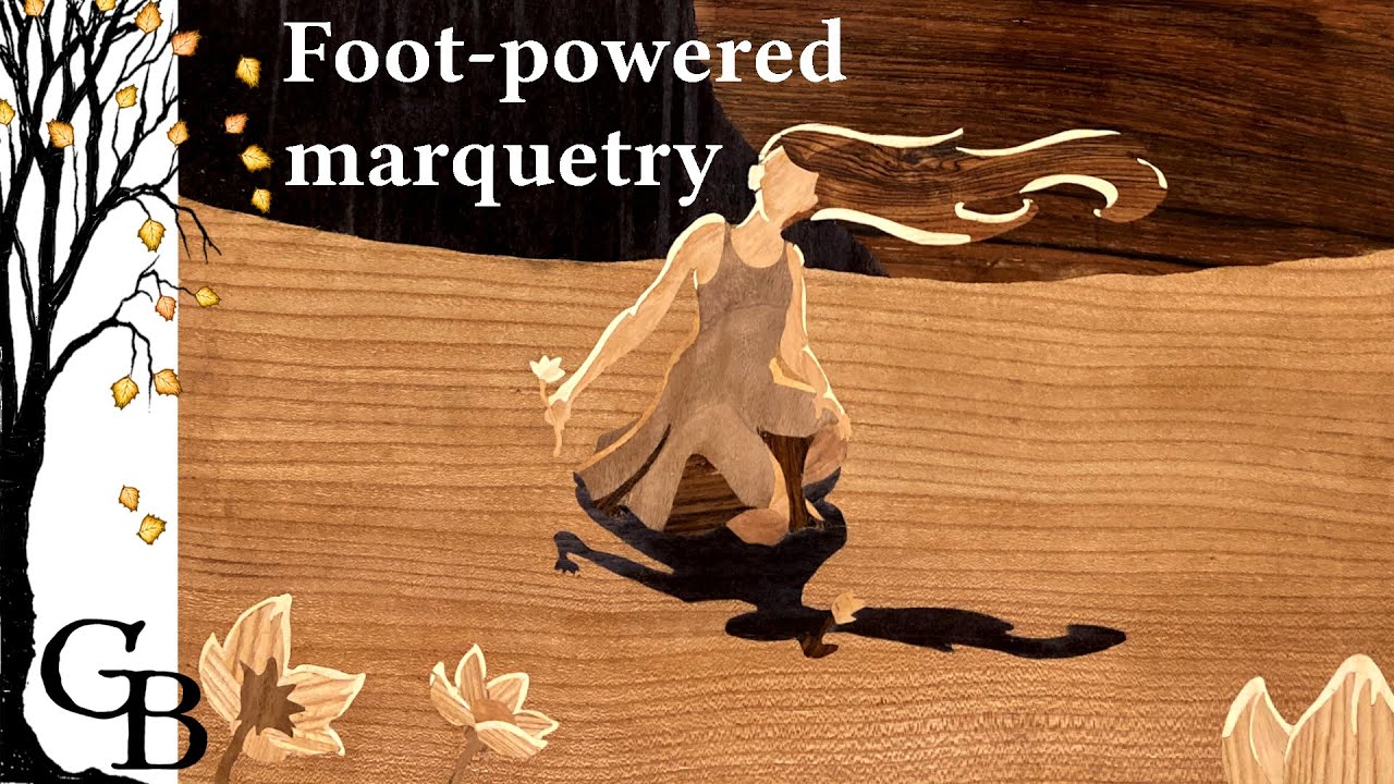Marquetry on the foot powered scrollsaw