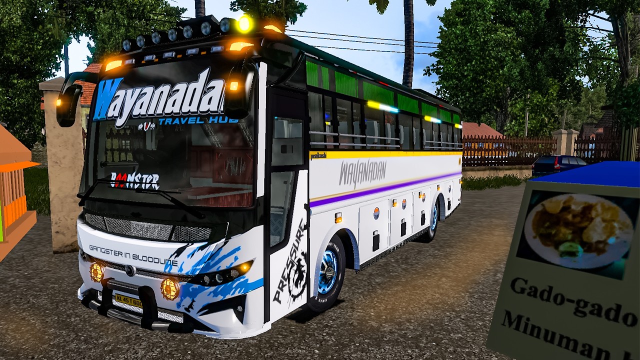 WAYANADAN TOURIST BUS TRIP DANGEROUS ROADS IN KERALA മൂന്നാറിലേക്ക് 🔥😮ETS2 GAMEPLAY Indian Mods