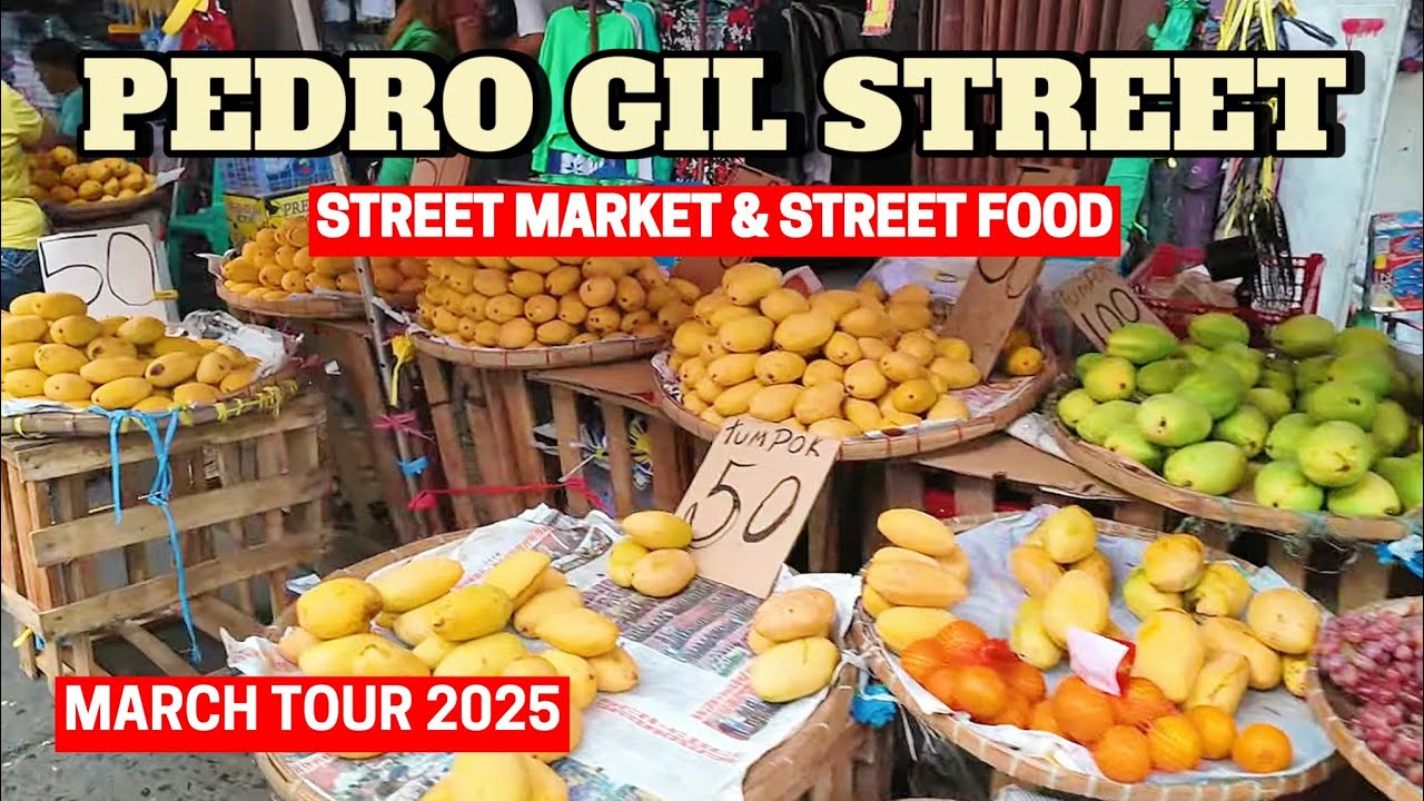 PACO STREET MARKET & STREET FOOD IN PEDRO GIL STREET PACO MARKET METRO MANILA PHILIPPINES 🇵🇭 2025