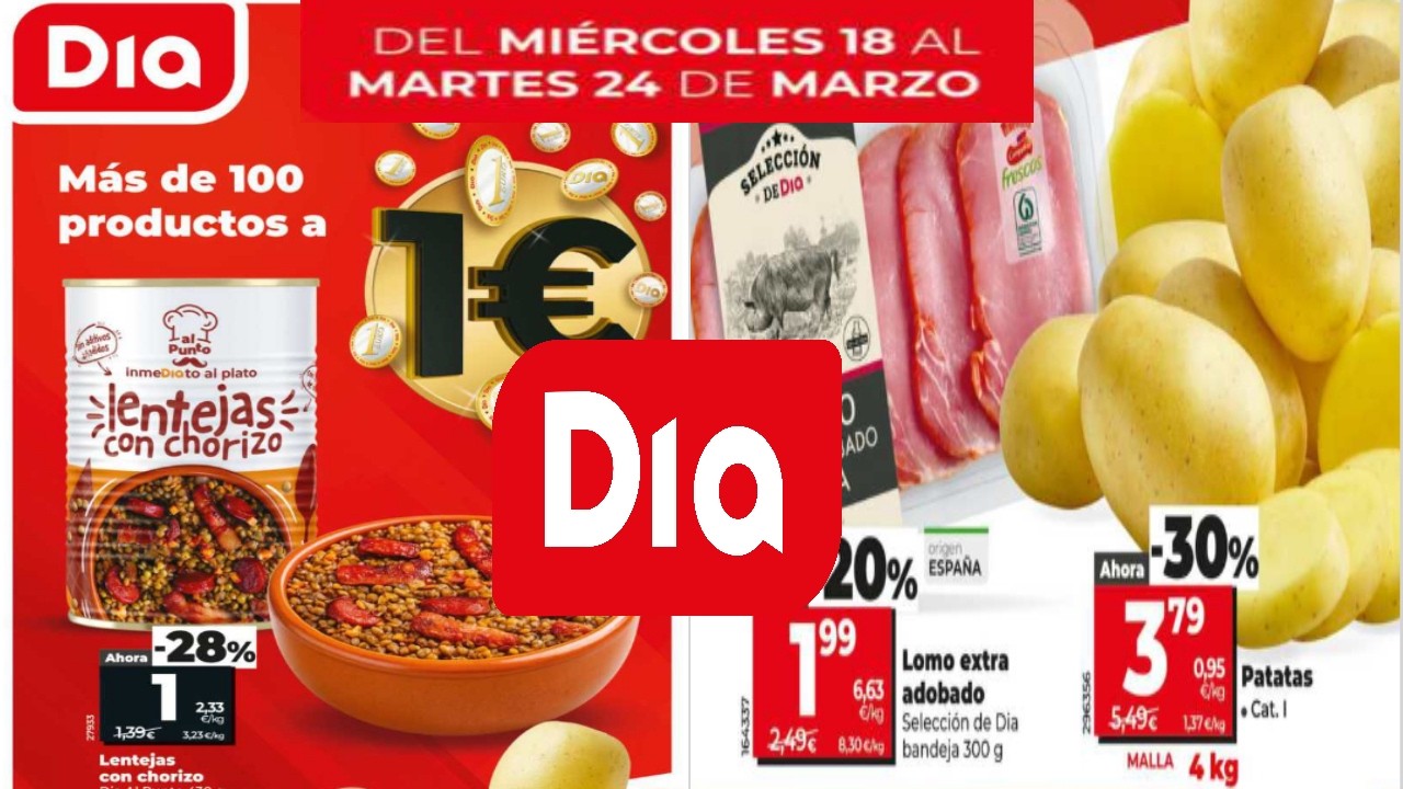 🇪🇦🔥SUPER DIA ESPAÑA FOLLETO PROXIMA SEMANA 🛒|🗓 DESDE EL MIERCOLES 18 AL MARTES 24 DE MARZO TODO A 1€