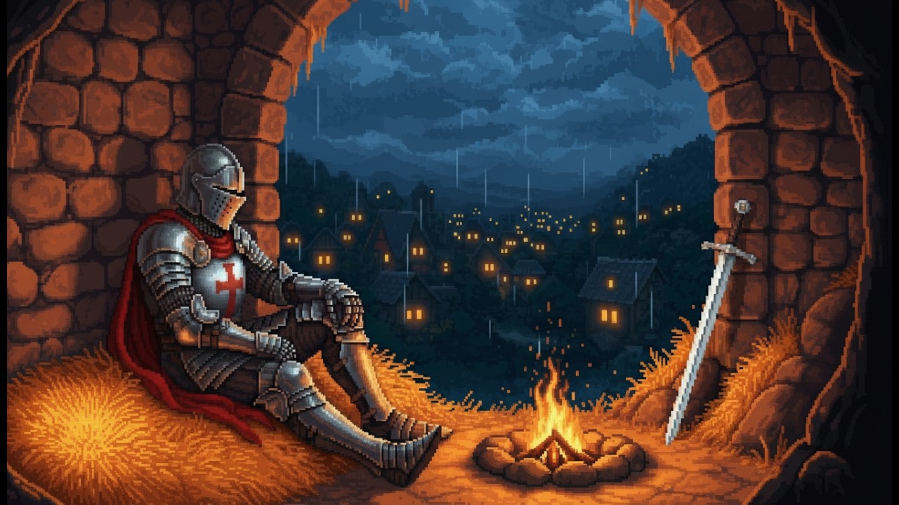 Rest Traveler.. It's Safe Here Cozy Village Campfire (D&D, Sleep, Study)