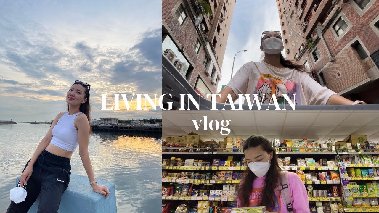 LIVING IN TAIWAN: grocery shopping, visiting a fishing port & walking in my neighbourhood!