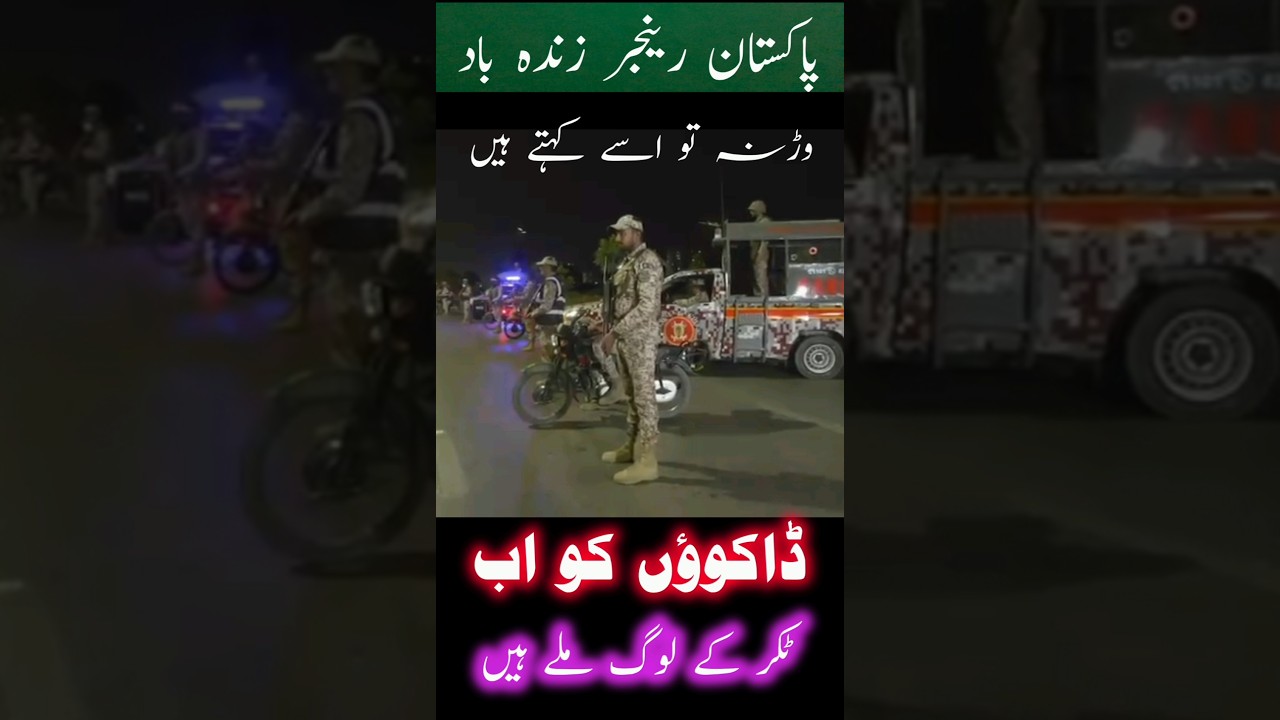 Pakistan Rangers in Action North Karachi