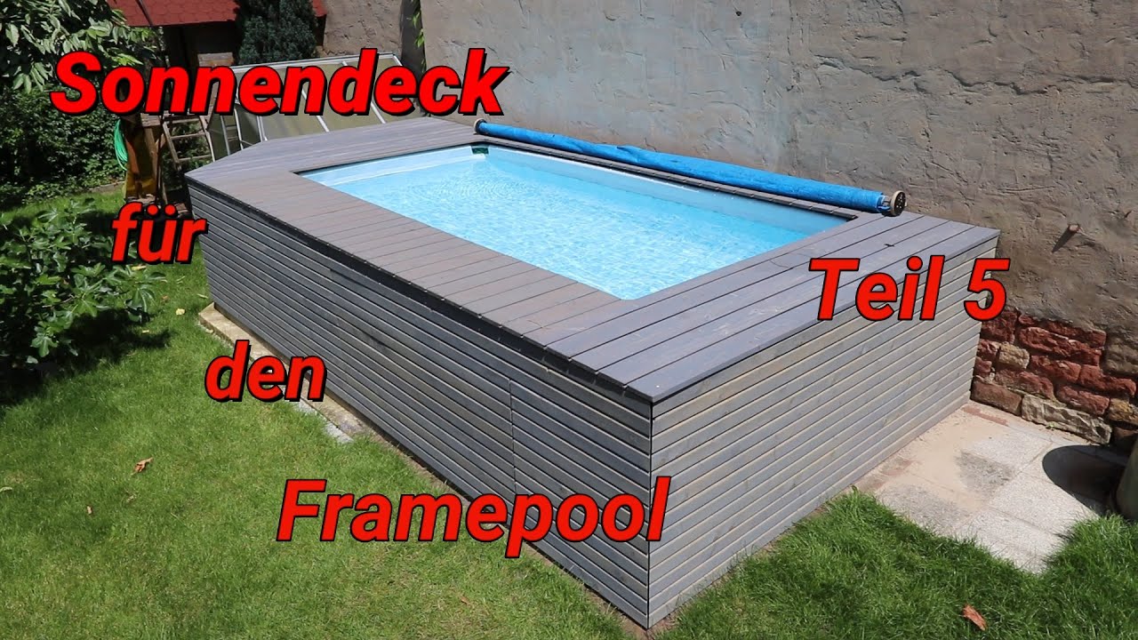 Ein Sonnendeck für unseren Rahmenpool Teil 5 Fassadenverkleidung und Technik-Tür