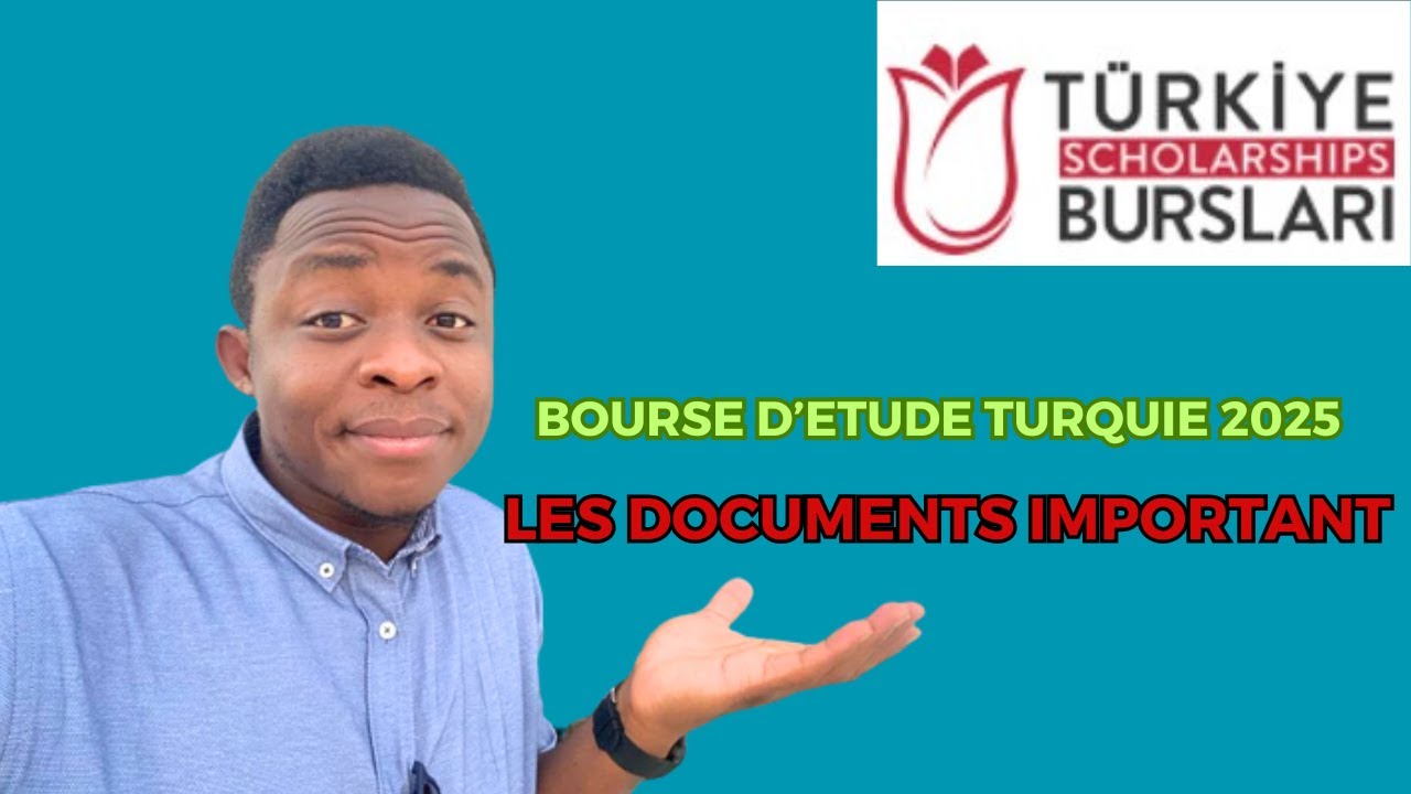 Attention voila la liste des documents a fournir pour cette bourse d'etude Turquie 2025