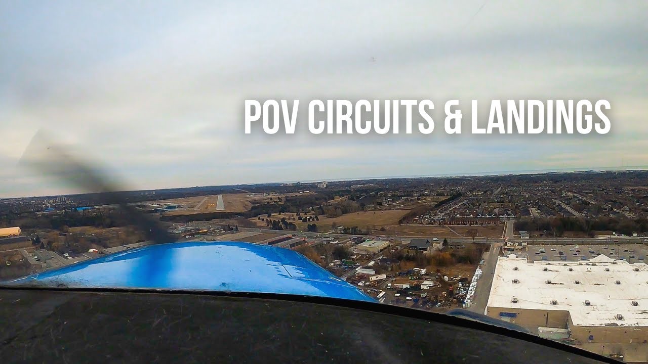 Smooth Landing in Cessna 152 | Solo Circuit Practice Oshawa