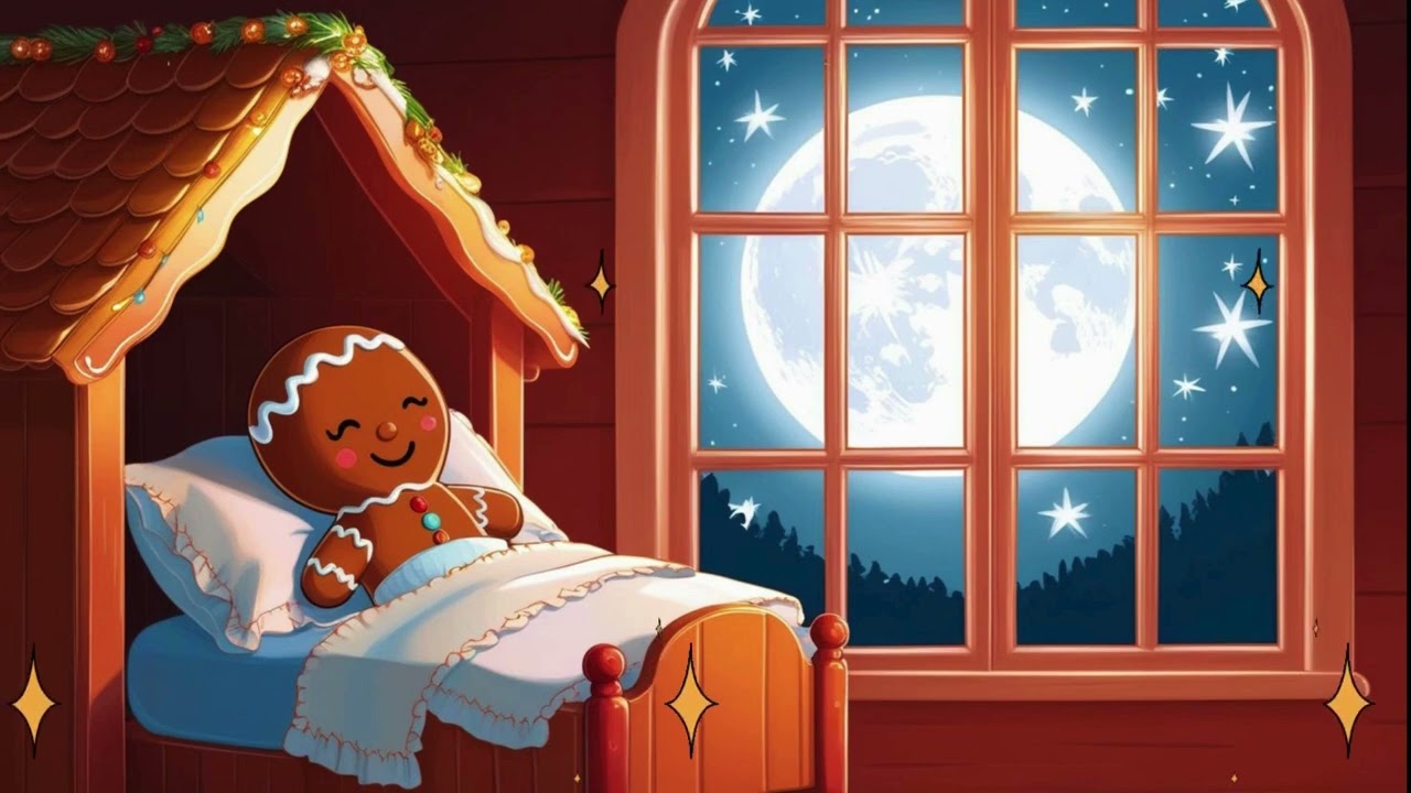 Gingerbread Man's Starry Night Lullaby. 🌟🍪🛏️