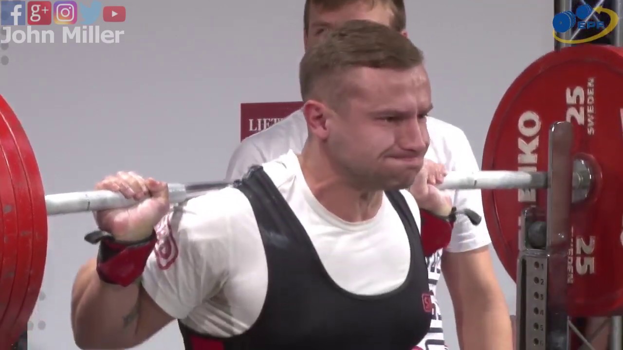 Yauheni Kautsevich - 715kg 9th Place 83kg - European Classic Championships 2018