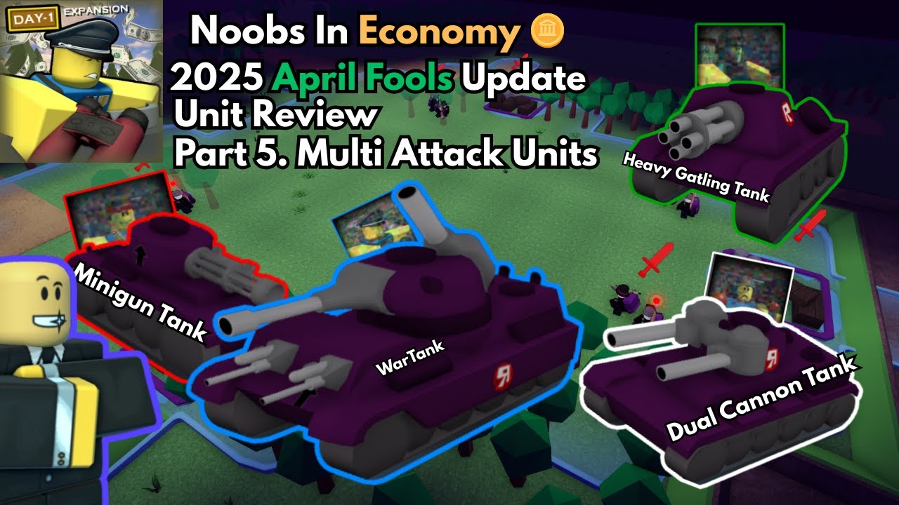 Noobs In Economy April Fools Update Unit Review Part 5 | Multi Attack Units