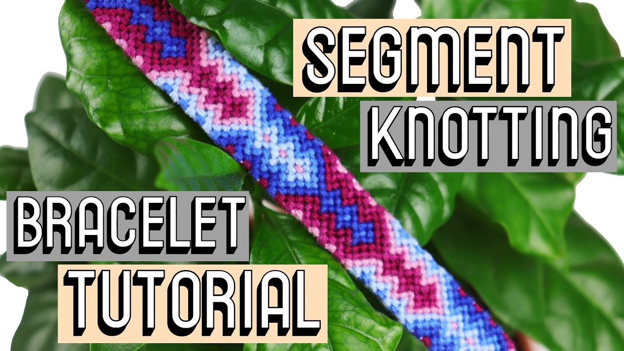 ALTERNATING DIAMONDS SEGMENT KNOTTING TUTORIAL [CC] || Friendship Bracelets