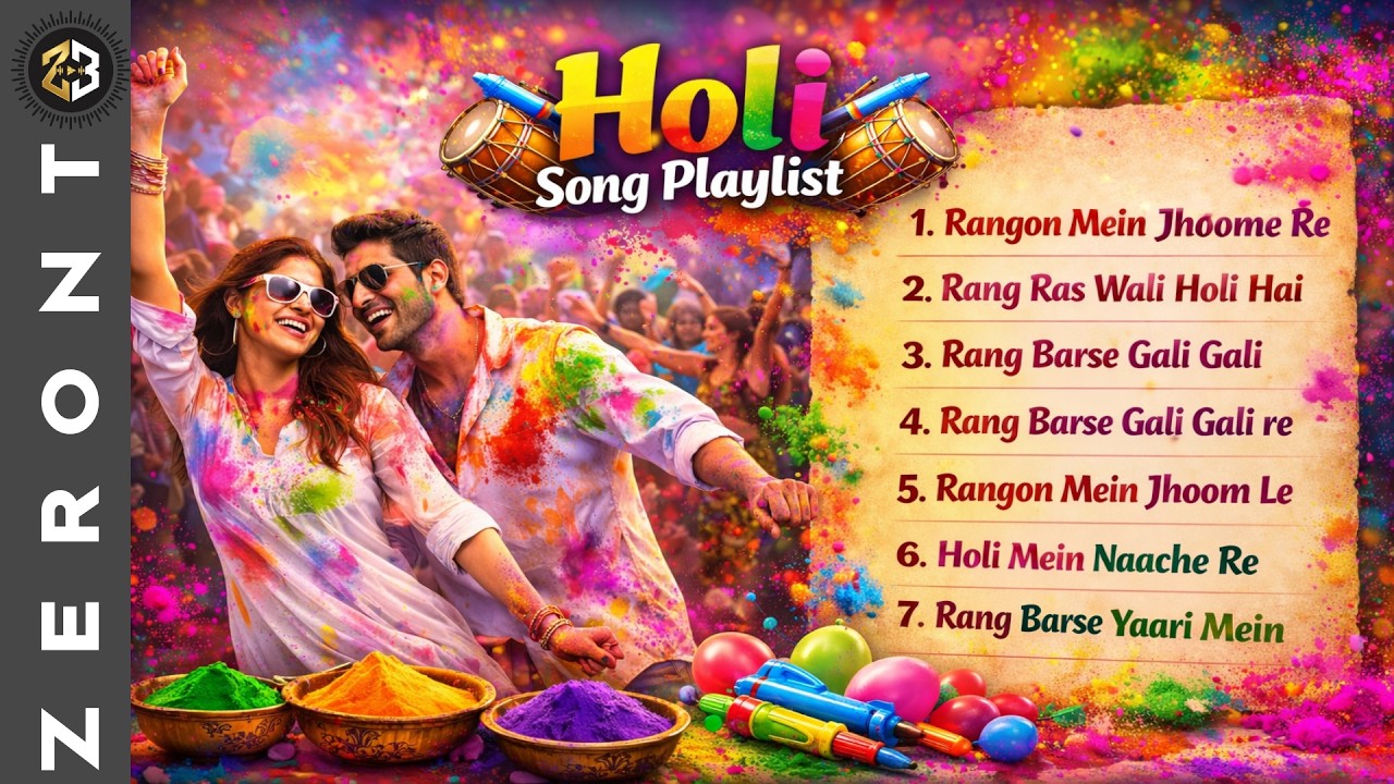 Best Holi Songs 2026 🌈 Nonstop Holi Dance Playlist | Rang Barse Gali Gali | Holi Party Special