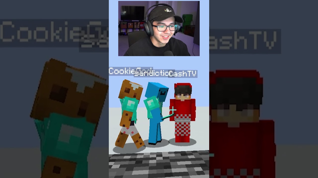 Minecraft Telepathy TEAM 4 VS⚔️Cash, ACookieGod, Sandiction #minecraft #shorts #minecraftshorts