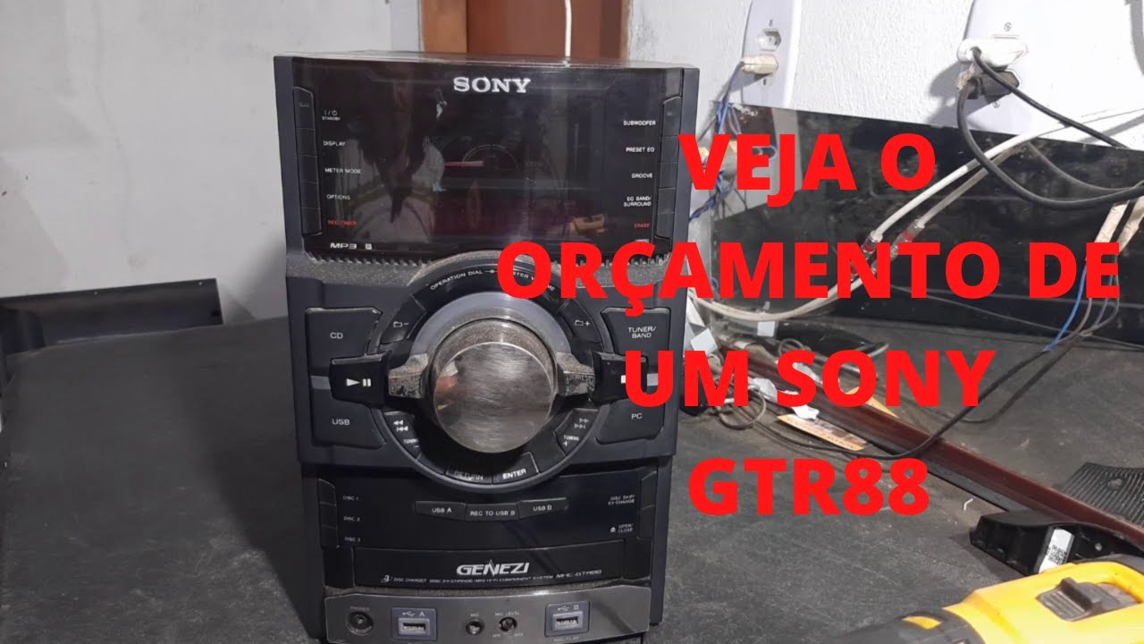VEJA COMO FOI O ORÇAMENTO DE UM SONY GTR88