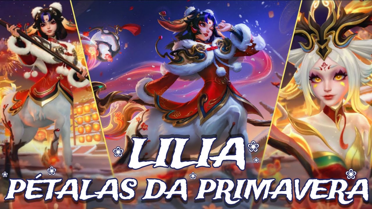 LILLIA PÉTALAS DA PRIMAVERA: UMA DAS SKINS MAIS LINDAS DOS ÚLTIMOS TEMPOS - GAMEPLAY COMPLETA - WR 