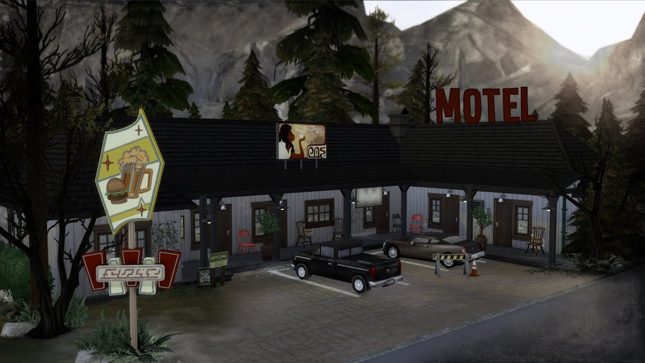 RUNDOWN MOTEL | The Sims 4 Speed Build