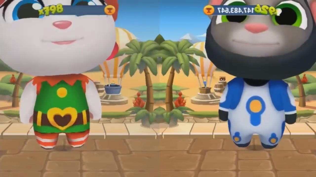 Talking Run Giant Astronaut Tom Versus Giant Elf Angela Building All Houses!
