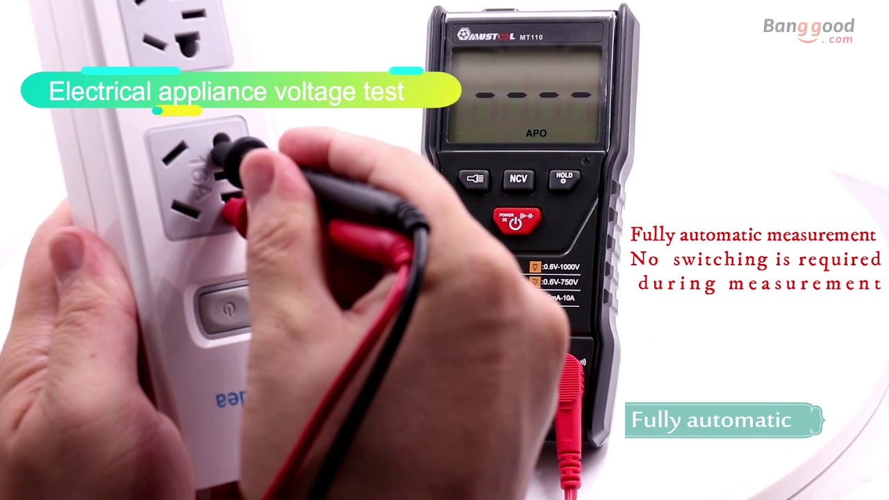 Olny $17.99丨MUSTOOL MT110 Auto Measure Multimeter - Banggood Tool Sets