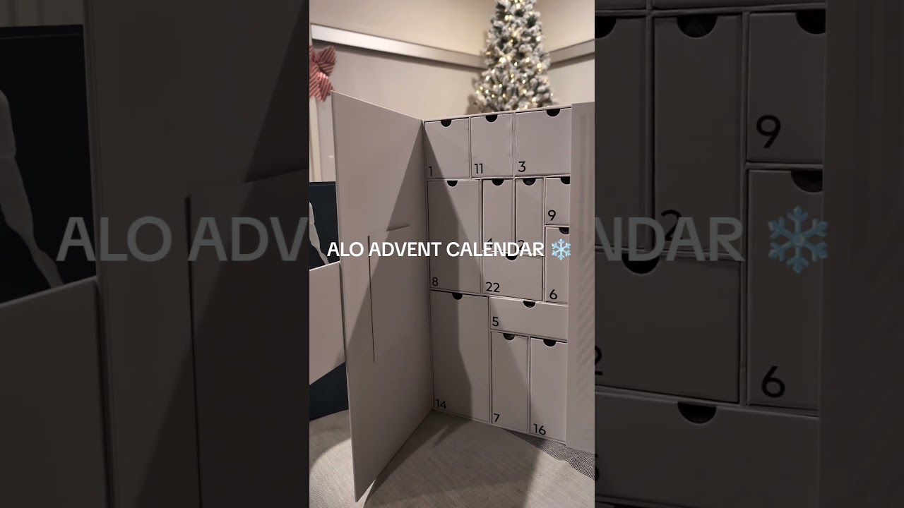 Alo advent calendar #christmas #aesthetic #like #beauty #skincare #aloyoga