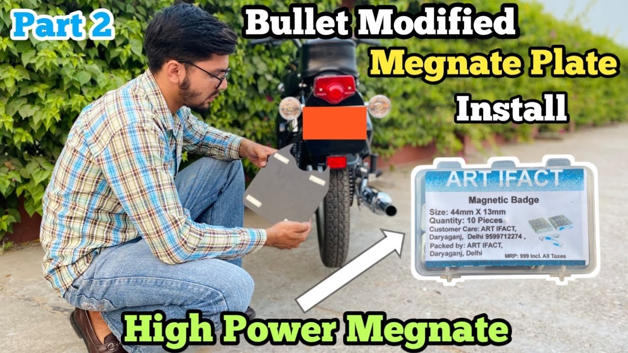 Bullet Back Megnate Plate install Part 2 Full Detail Vlog 