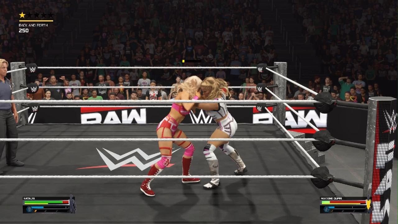 WWE 2K25 Nattie's vs Maxxine Dupri - WWE Raw 2/23/26