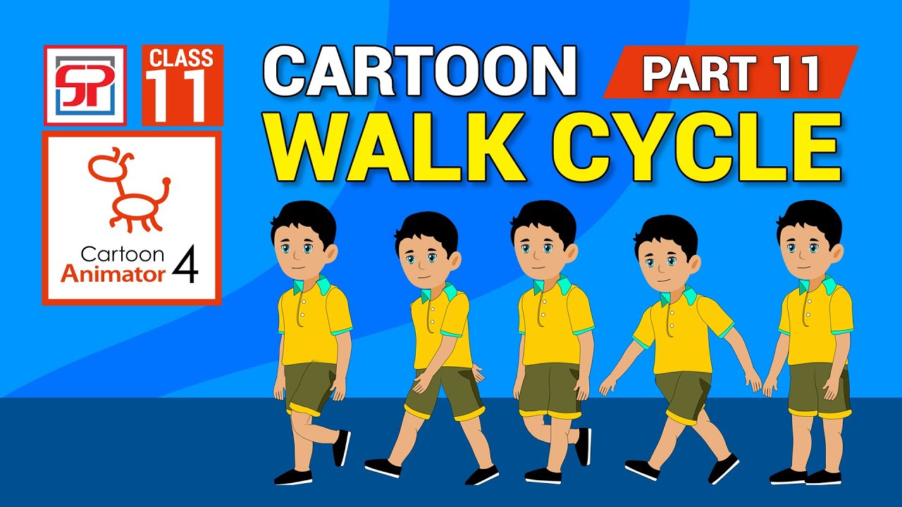Cartoon Animator 4: Walk Cycle | 2D Animation | Hindi Tutorial | Indian Character | Part 11