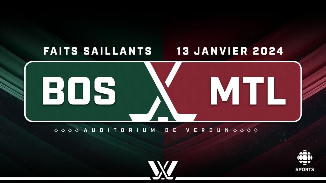 LPHF : Boston c. Montréal - Hockey féminin (PWHL)