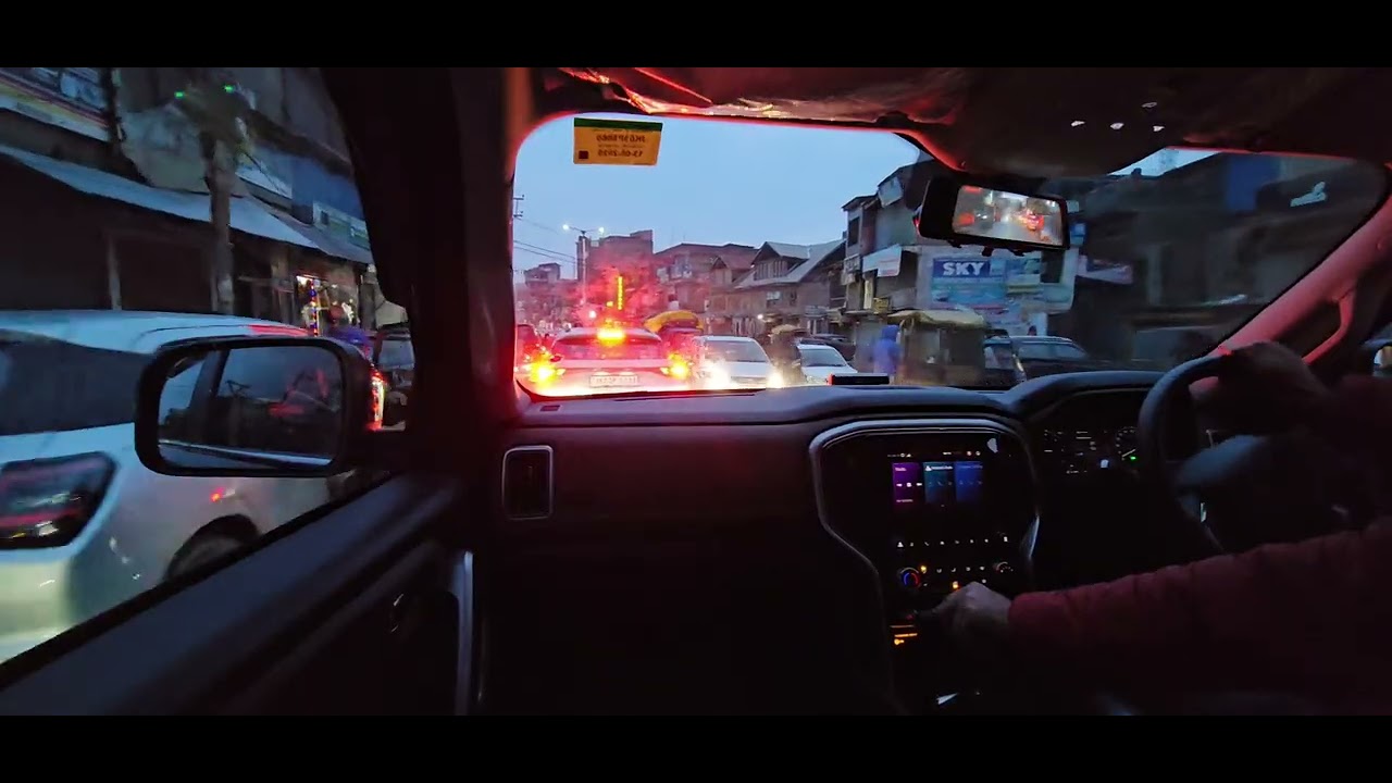 Scorpio N POV Evening Drive in busy streets of the city | Scorpio N for Evening City Drive