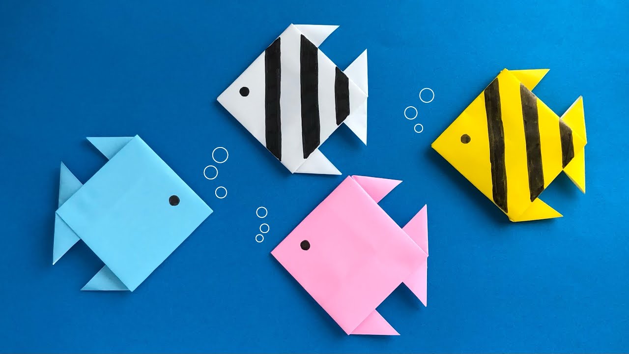 【折り紙】魚の作り方〈その3〉エンゼルフィッシュ