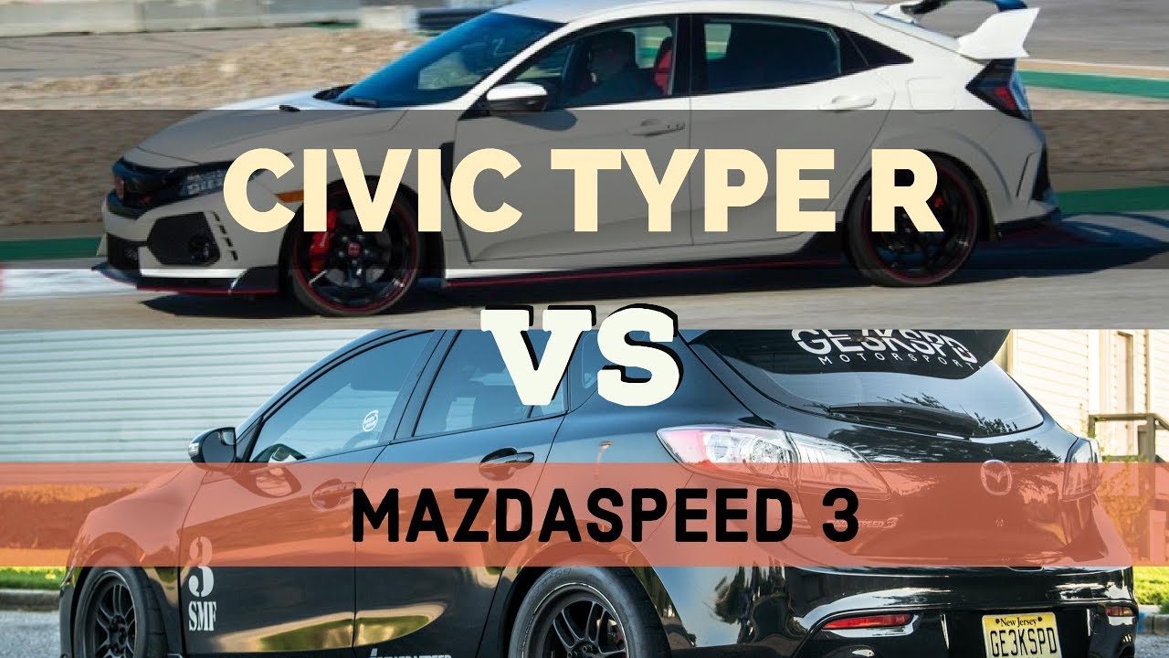 Mazdaspeed 3 Vs Civic Type R | Split-screen view