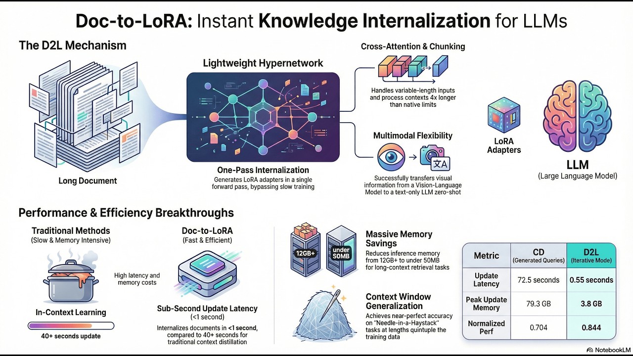 Doc-to-LoRA: Learning to Instantly Internalize Contexts
