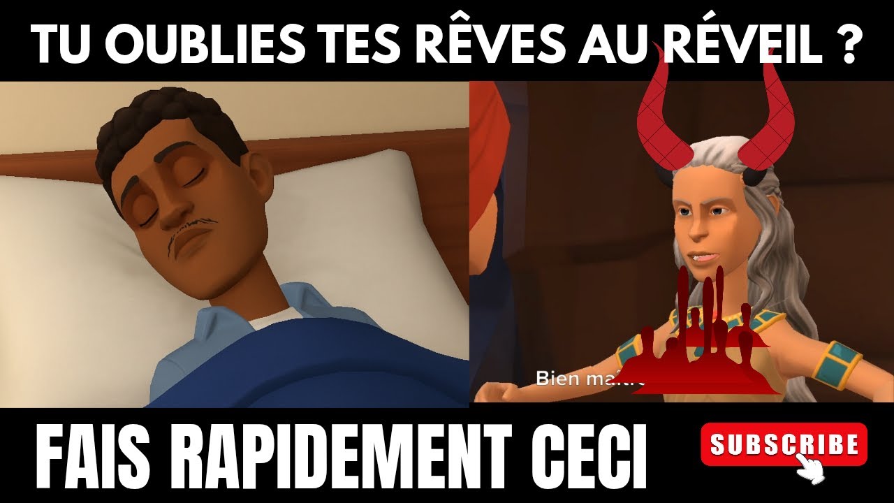 Si tu oublies tes rêves, fais ceci rapidement - La manipulation de satan par des songes | Animation