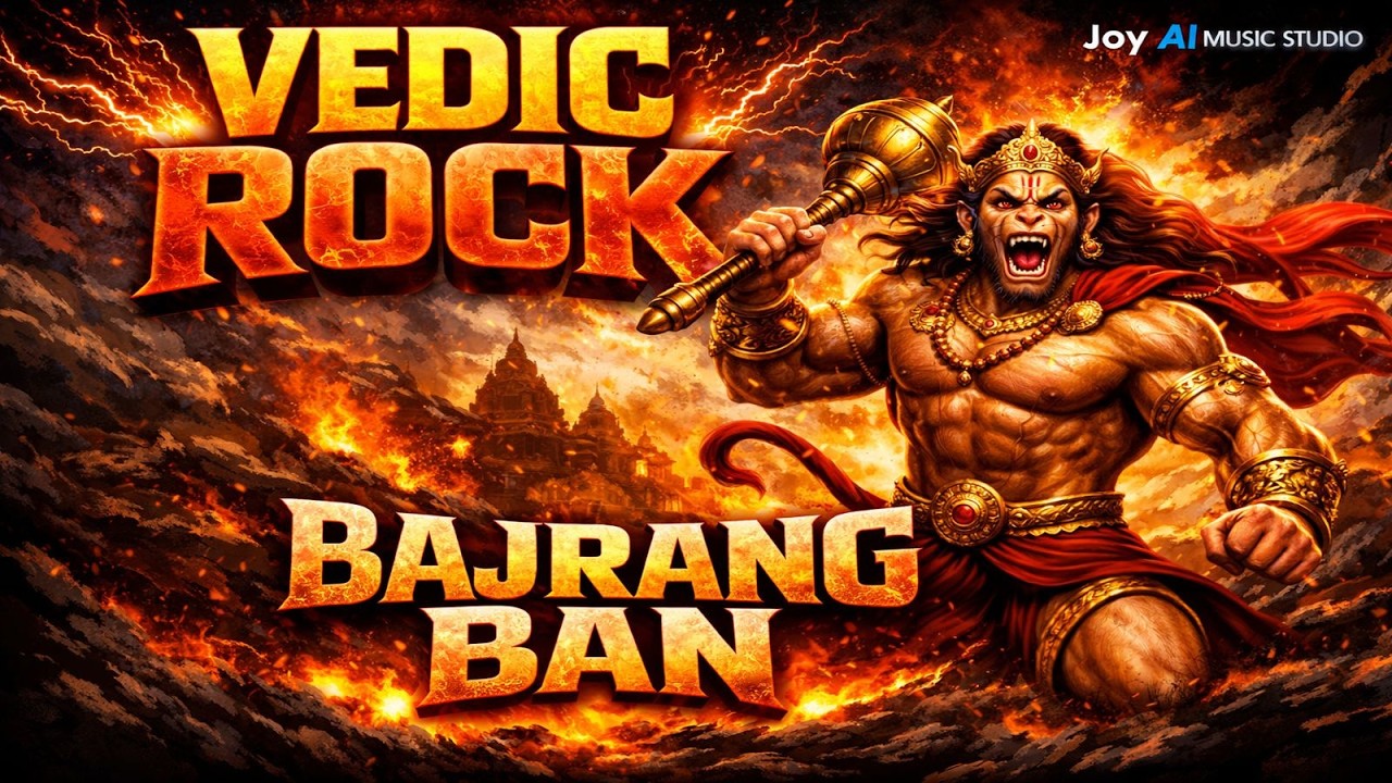 श्री बजरंग बाण (Vedic Rock) | Shree Bajrang Baan | Powerful Hanuman Mantra | Joy AI Music Studio