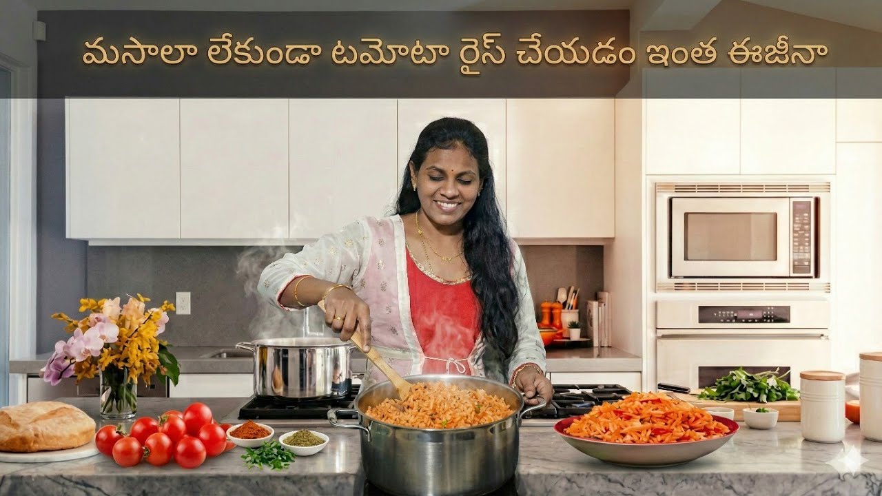 Tasty Tomato Rice Recipe | Lunch Box loki thwaraga ayye Tomato Bath#food  #foodie #viral 